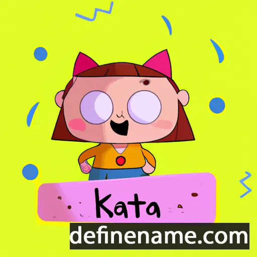 cartoon of the name Kátia