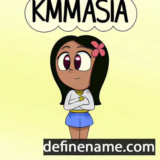 cartoon of the name Kasmira