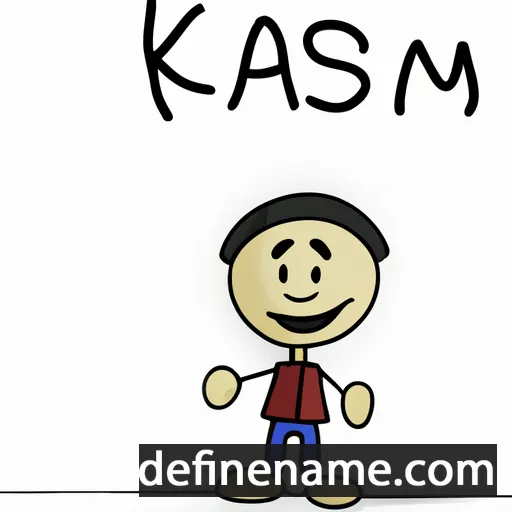 cartoon of the name Kassim