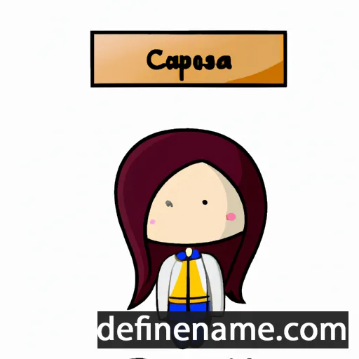 cartoon of the name Kassziopeia