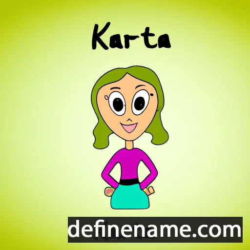 cartoon of the name Katarzëna