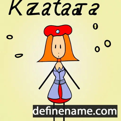 cartoon of the name Katarzena