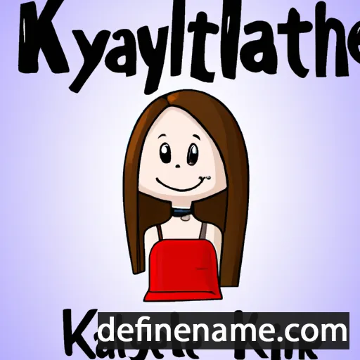 cartoon of the name Katelynne