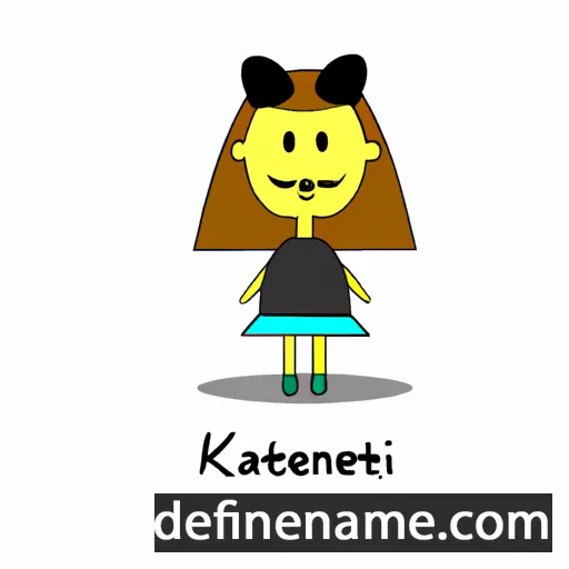 cartoon of the name Kateni