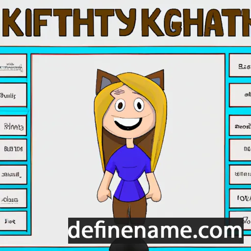 cartoon of the name Kathary