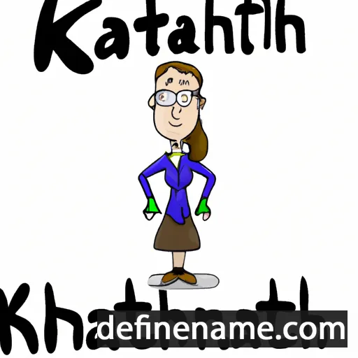 cartoon of the name Katherin