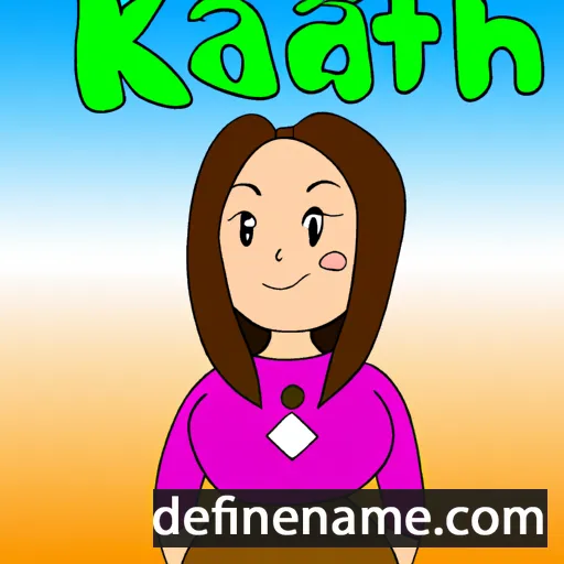 cartoon of the name Katiah