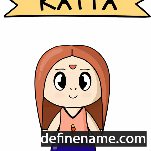 cartoon of the name Katija