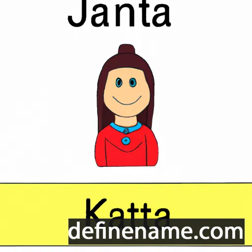 cartoon of the name Katjana