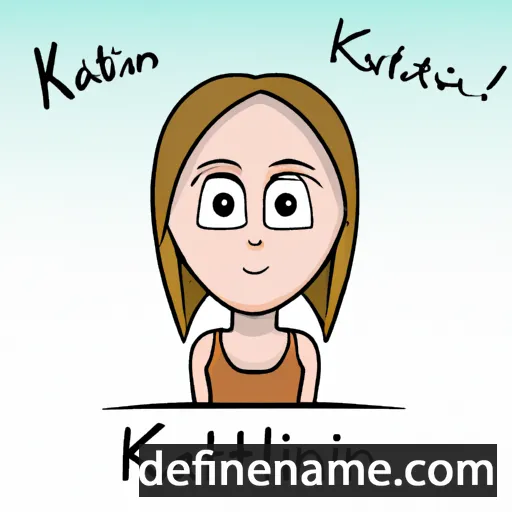 cartoon of the name Katlin