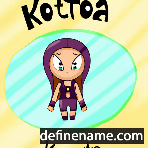 cartoon of the name Katoria