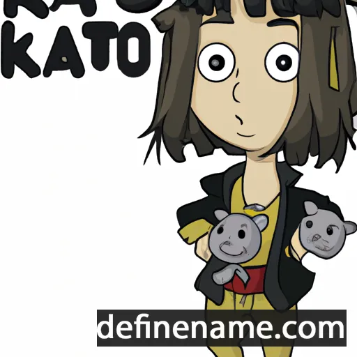 cartoon of the name Katou