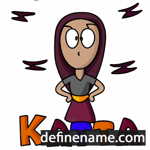 cartoon of the name Katria