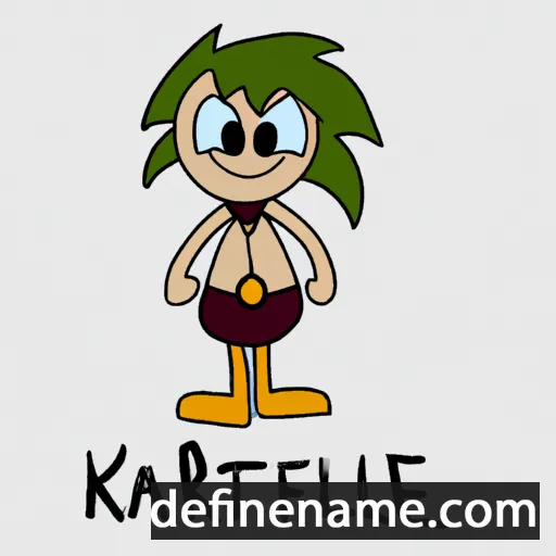 cartoon of the name Katriel