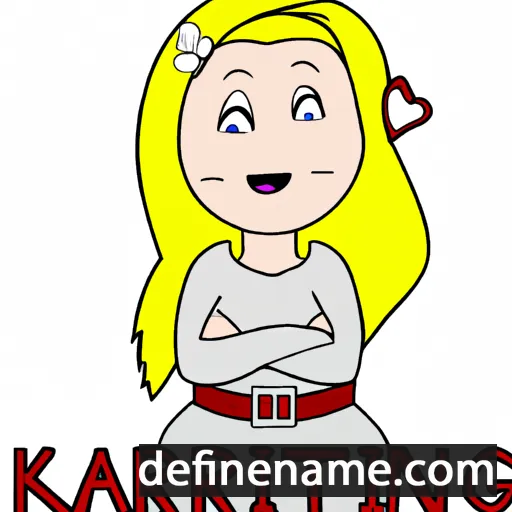 cartoon of the name Katriin