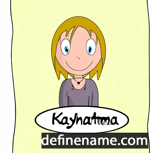 cartoon of the name Katrynna