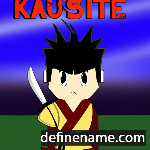 cartoon of the name Katsuie