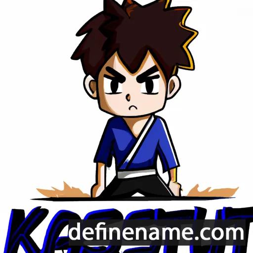 cartoon of the name Katsuji