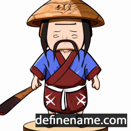 cartoon of the name Katsunobu