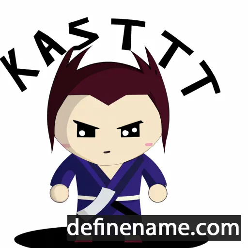 cartoon of the name Katsutaka