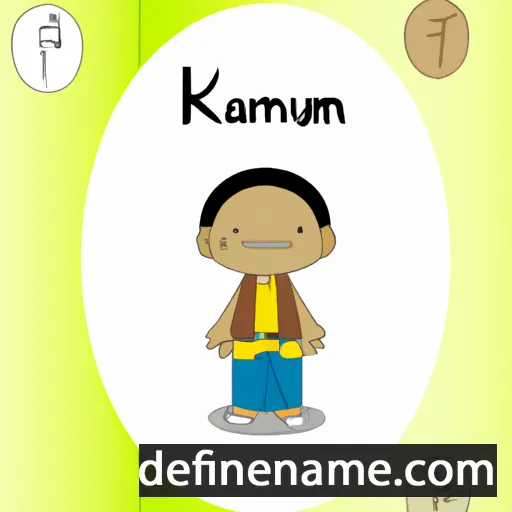 cartoon of the name Kauam