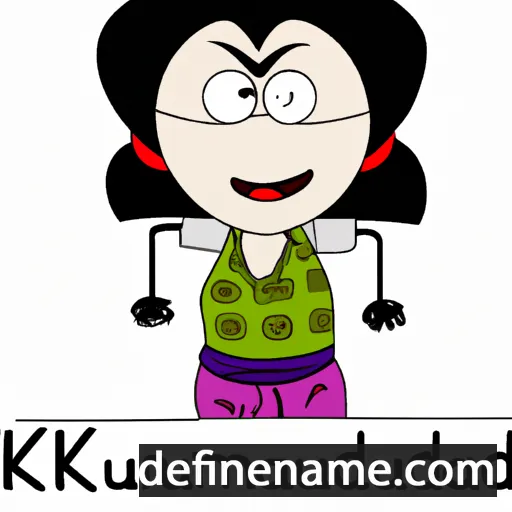 cartoon of the name Kaumudi