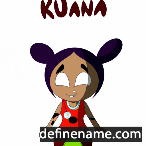 cartoon of the name Kauna