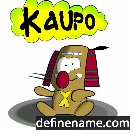 cartoon of the name Kaupo