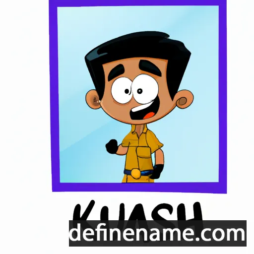 cartoon of the name Kaushal