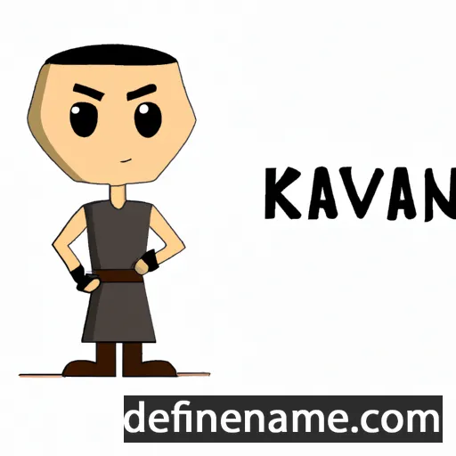 cartoon of the name Kaveran