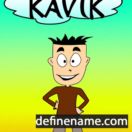 cartoon of the name Kavik