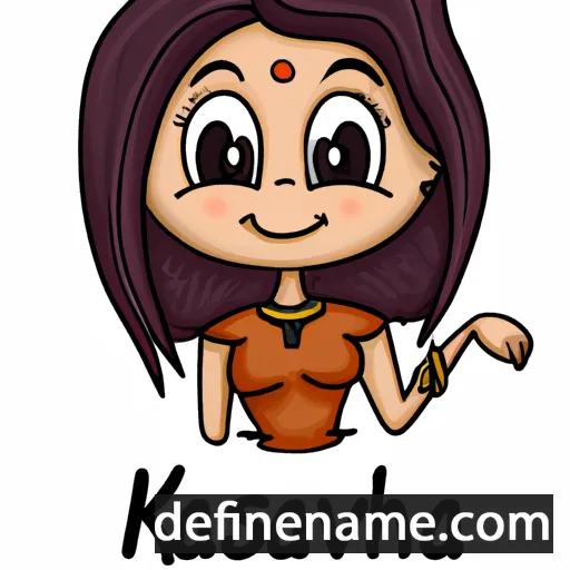 cartoon of the name Kavisha