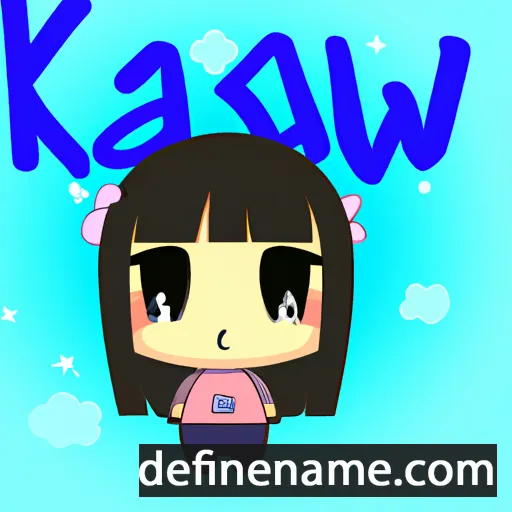 cartoon of the name Kawaii