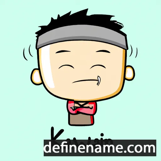 cartoon of the name Kawin