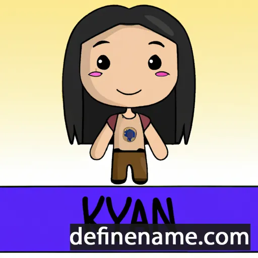 cartoon of the name Kayana