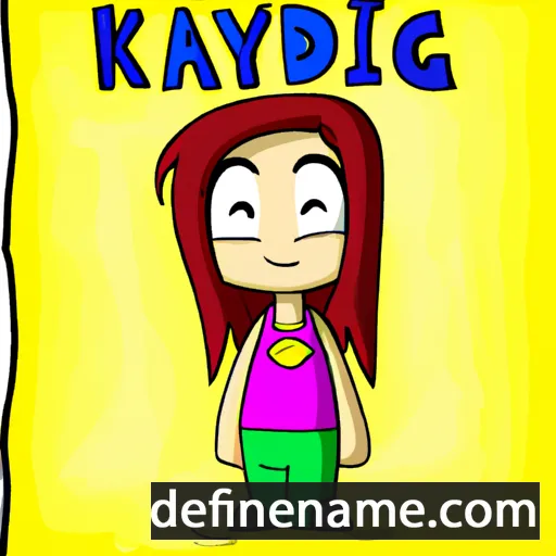 cartoon of the name Kaydi