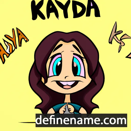 cartoon of the name Kaydra