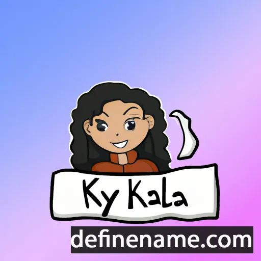 cartoon of the name Kayela