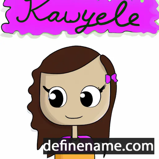 cartoon of the name Kayelene