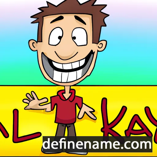 cartoon of the name Kayl