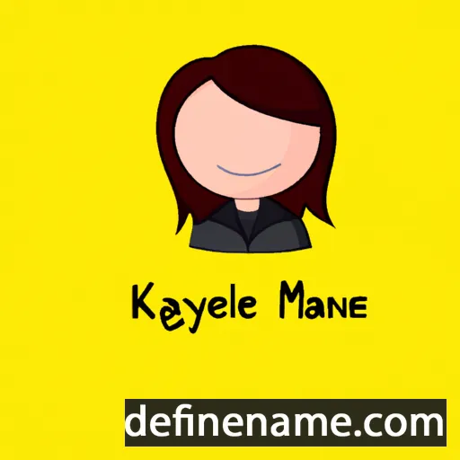 cartoon of the name Kayleene