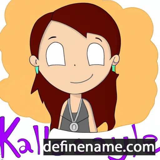 Kaylei cartoon