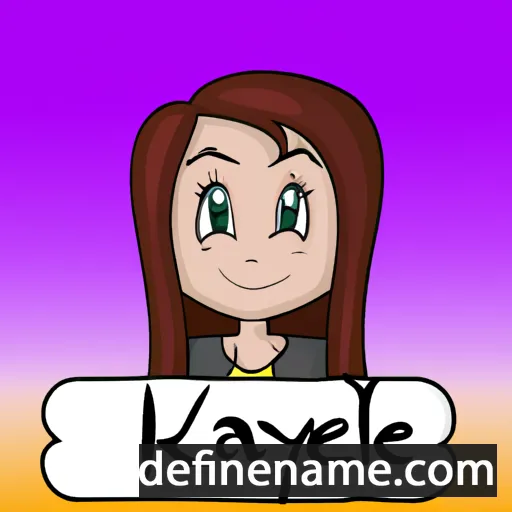 cartoon of the name Kaylene