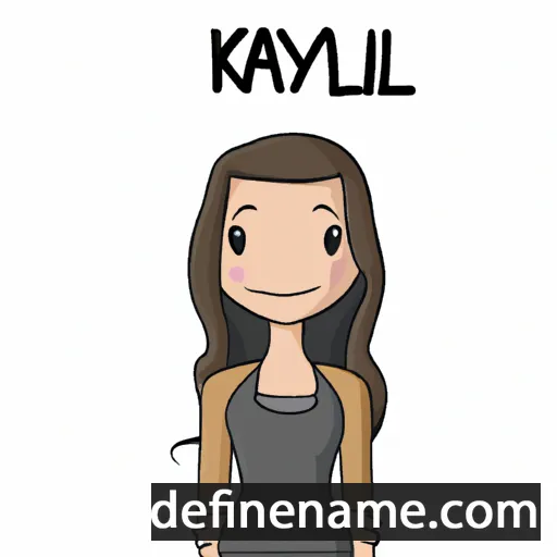 cartoon of the name Kayli