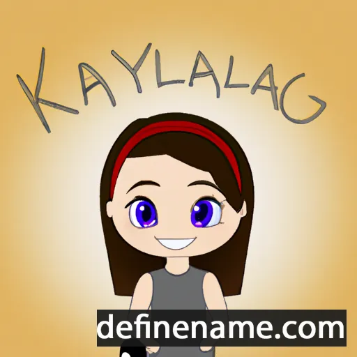 cartoon of the name Kaylia