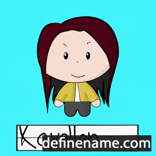 cartoon of the name Kaylien