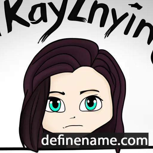 cartoon of the name Kaylinn