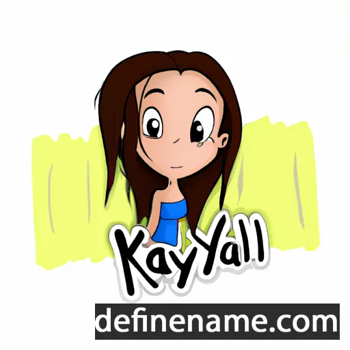 cartoon of the name Kaylli