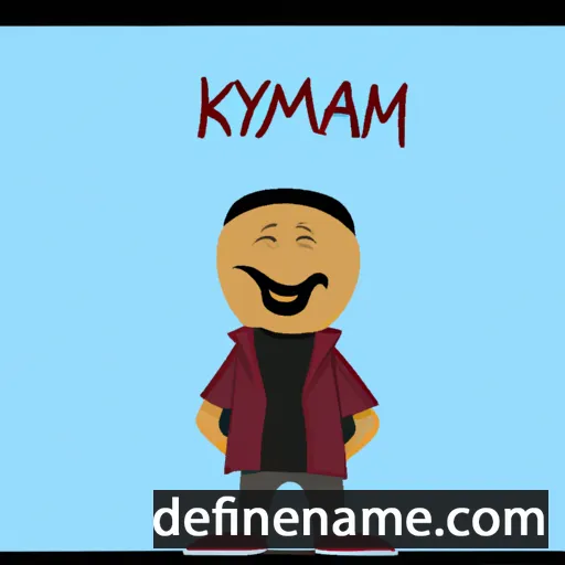 cartoon of the name Kaymen