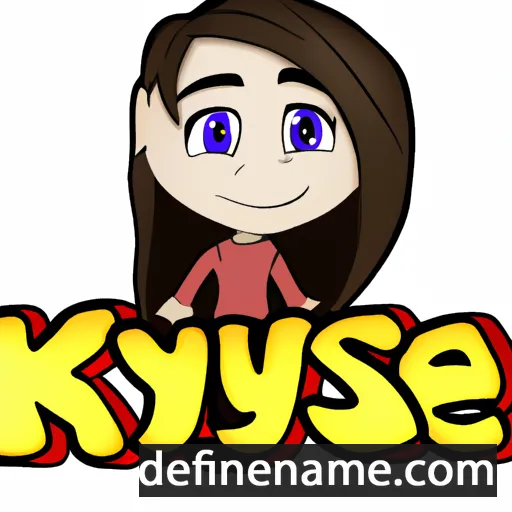 cartoon of the name Kaysi